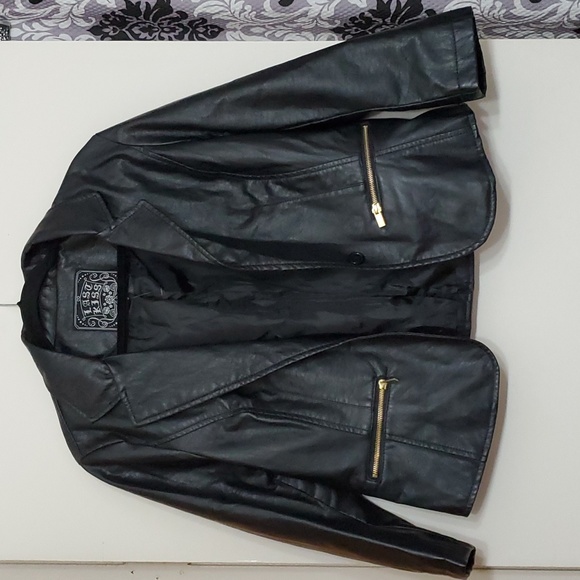 last kiss Jackets & Coats Last Kiss Faux Leather Jacket Poshmark